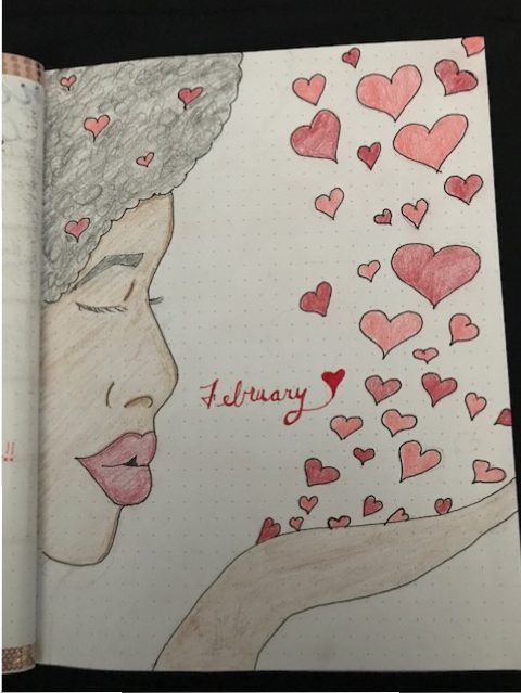 FEBRUARY BULLET JOURNAL DESIGNS