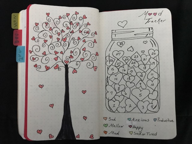 FEBRUARY BULLET JOURNAL DESIGNS