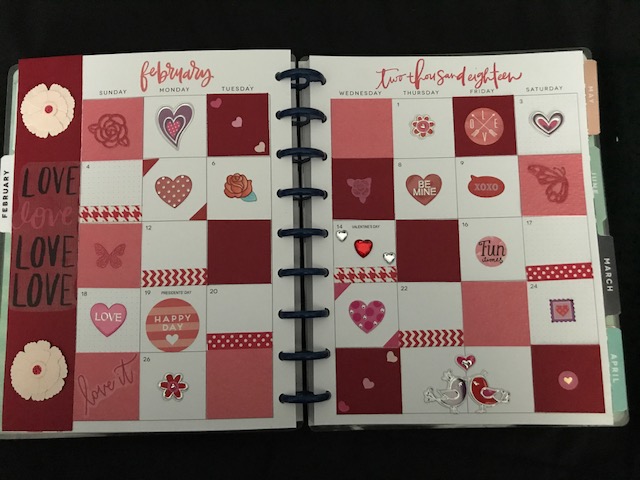 FEBRUARY HAPPY PLANNER LAYOUTS
