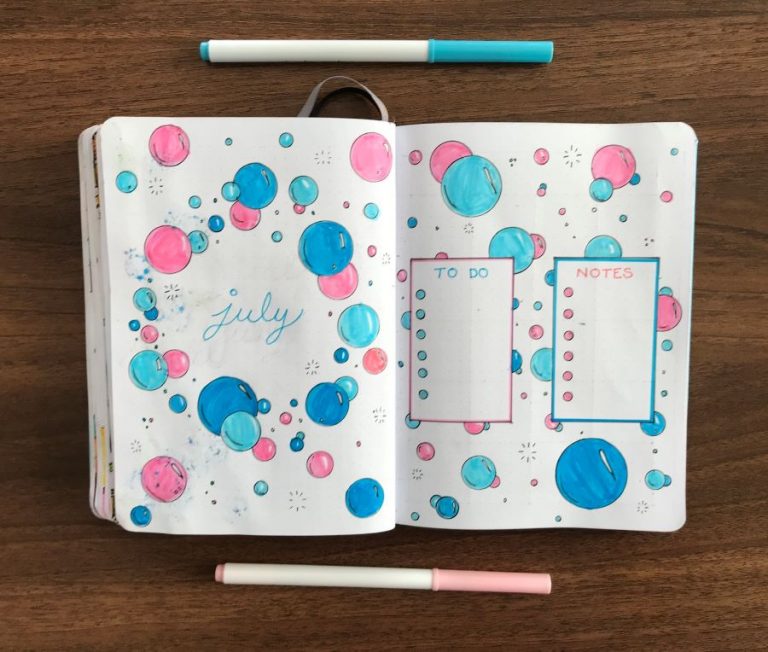July 2021 Bullet Journal Theme