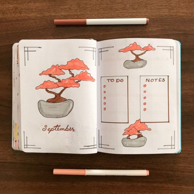 September 2021 Bullet Journal Design