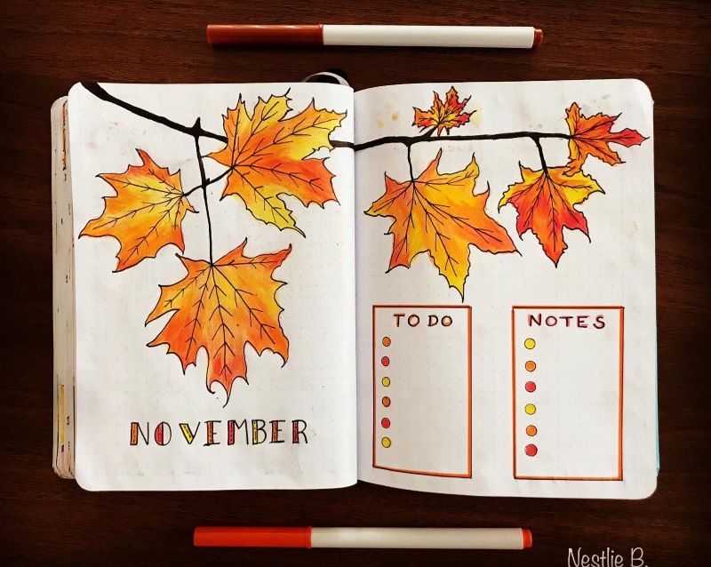 November Bullet Journal Theme