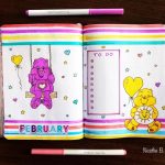 February Care Bear Bullet Journal Design