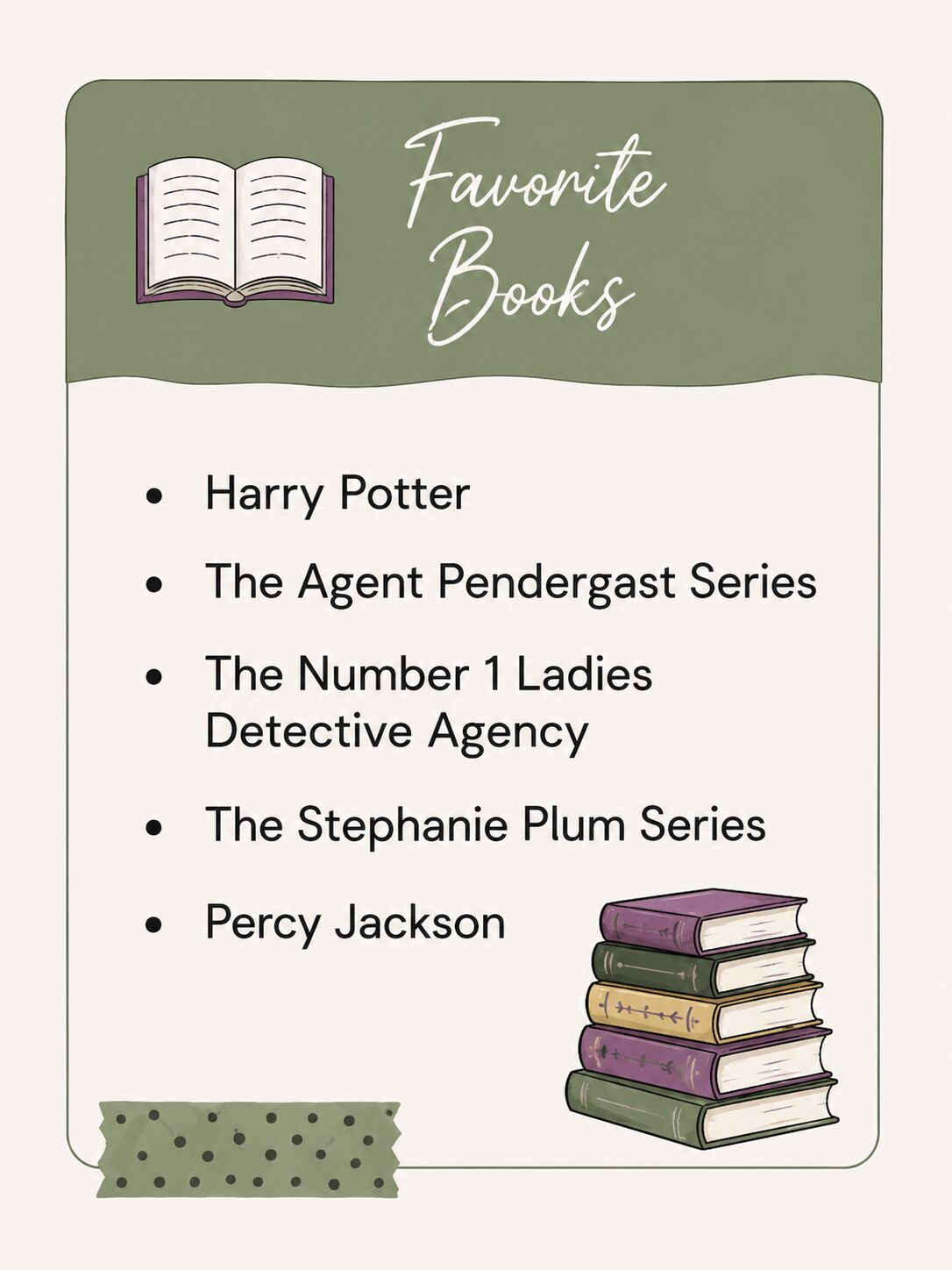 FAVORITE BOOKS 1